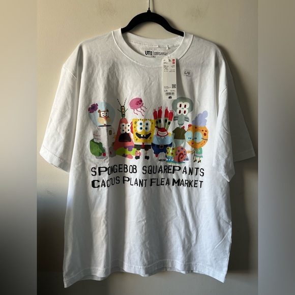 NWT Uniqlo X SpongeBob SquarePants Cactus Plant Flea Market T-Shirt - Picture 1 of 5